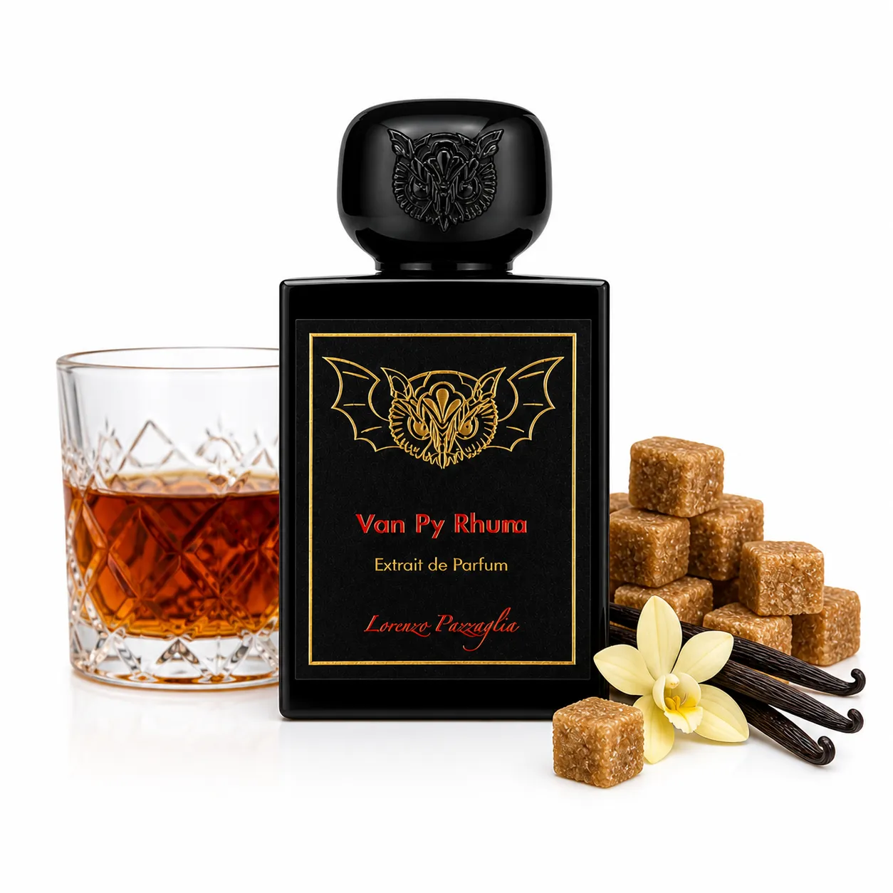 Decant de Van Py Rhum de Lorenzo Pazzaglia, perfume nicho en formato muestra con notas de vainilla, ron y acordes dulces gourmand